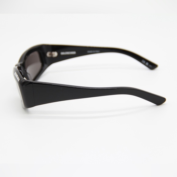 NEW BALENCIAGA BB0266S 001 BLACK UNISEX RECTANGLE BLACK BALENCIAGA SUNGLASSES - Picture 7 of 13